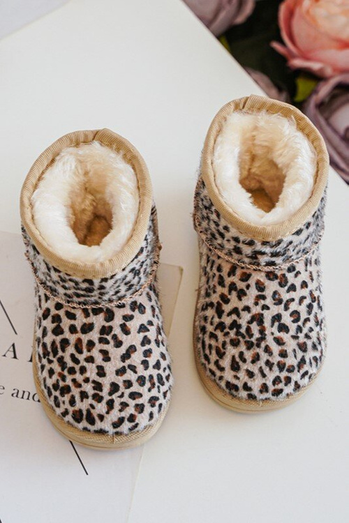 Children's Padded Snow Boots Beige Gooby