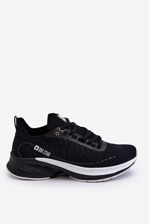 Buty Sportowe Lekkie Memory Foam System Czarne Big Star LL274327  