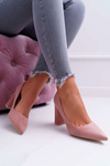 Women's Stiletto pumps Suede Pink Clarina