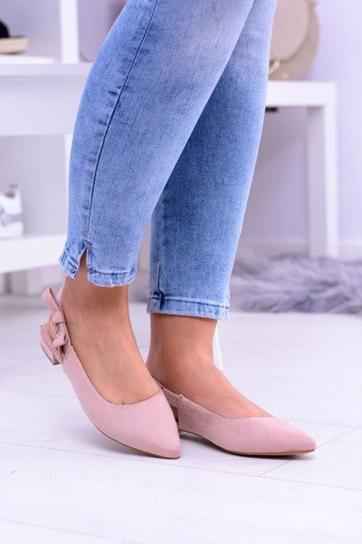 Women's Pink Howl Pointed Ballerinas