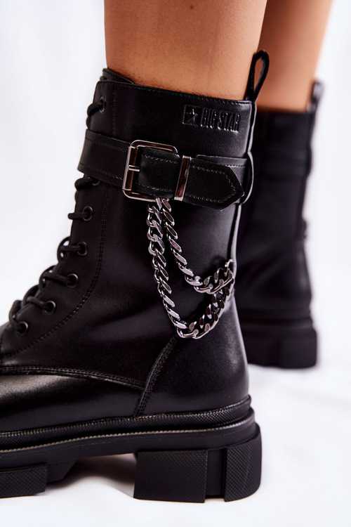 Leather Warm Boots Boots Big Star KK274486 Black