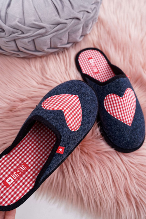 Big Star Women's House Slippers Navy Blue D267800A