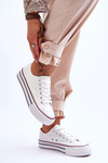 Women's Sneakers On A Chunky Platform White Ember