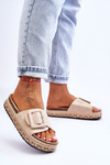 Women's Sandals On A Decorated Platform Beige Joyce