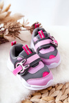 Children's Velcro Sports Shoes Befado 516P091 Grey and Pink