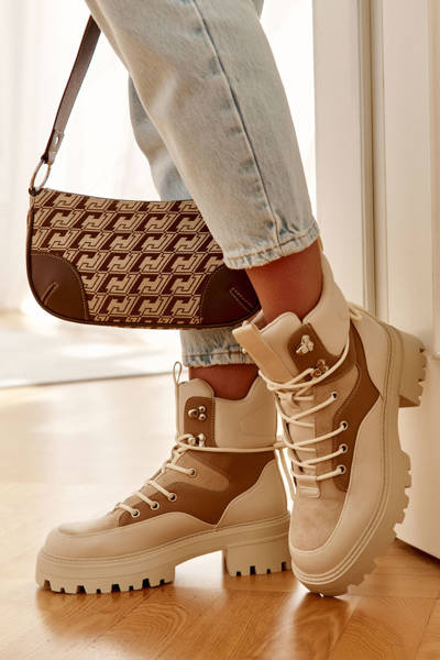 Warm Boots Trappers Beige-Brown Settimo