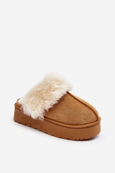Women's snow boots on platform Camel Phiniopis