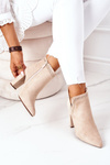 Insulated Boots On A Block Heel Beige Sally