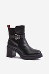 Women's Heeled Ankle Boots Insulated With Zipper Black Inabelle