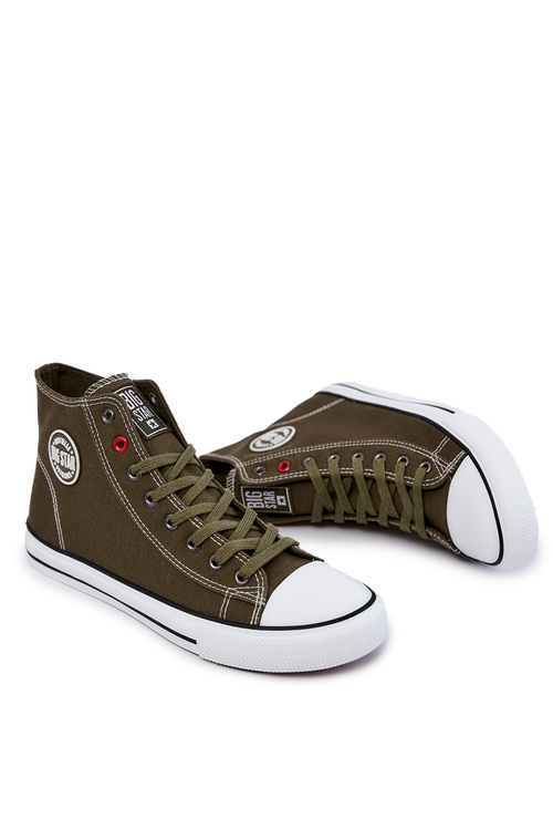 Men's High Sneakers Big Star JJ174387 Khaki