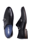 Men's Casual Leather Half Boots Monk Nikopol Black 1720