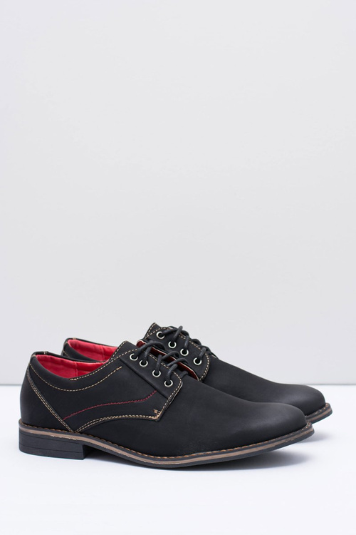 Men's Black Nubuck Kimel Half Shoes