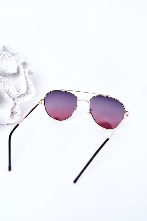 Polarized Sunglasses Aviator Black-Pink Ombre