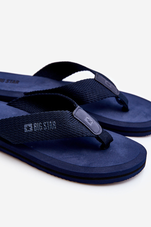 Men's Foam Flip Flops Big Star LL174617 Navy Blue