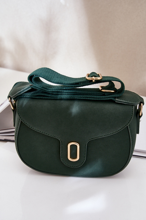 Eko Skórzana Torebka Listonoszka Butelkowa Zieleń Samriddhi