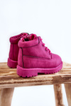 Kids Trappers Boots With Zipper fuchsia Dexter