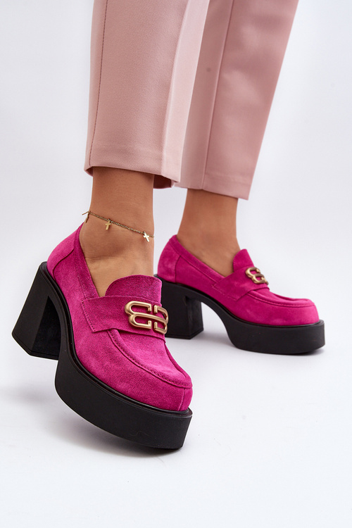 Zazoo 20170 Women's Suede Pumps in Pink