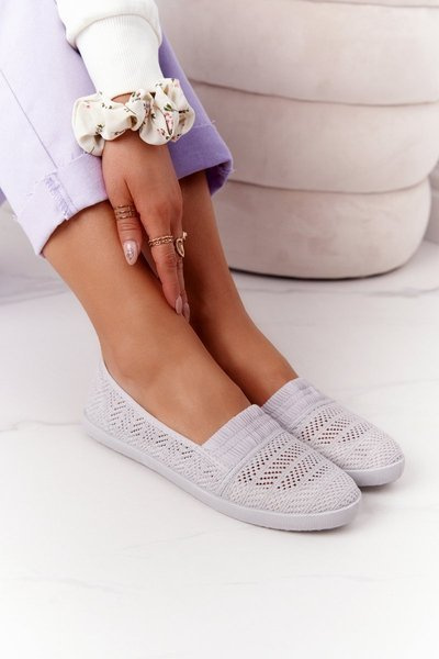 Openwork Slip-On Sneakers Grey Chillout