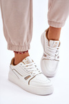 Women's Comfortable Leather Sneakers White Bowen