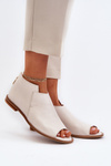 Women's Leather Sandals Laura Messi 2443 White
