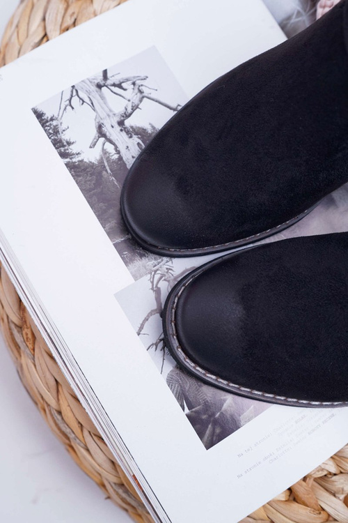 Women's Suede Boots Hidden Anchor Black Mirley