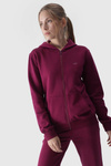 Women's Hoodie Zippered Cotton 4F Gray 4FWMM00TSWSF1467-27M