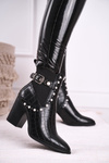 Women's Boots On High Heel Black Verbos
