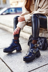 Women's Boots On Heel Black Frago