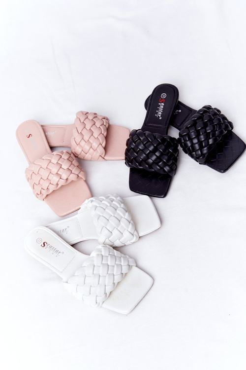 Women's Braided Slippers White Cheryl