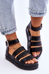 Sandals On A Massive Platform Black Lisbona