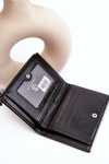 Women's Faux Leather Wallet Black Cudea