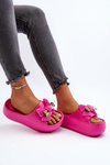 Women's Foam Slippers with Bow Pink Salessa