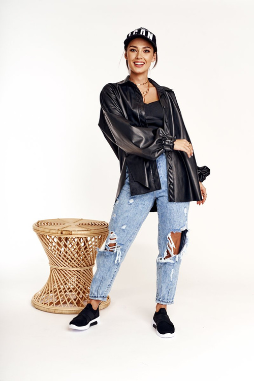 Women's Sport Shoes Slip-on Memory Foam System Big Star FF274890 Black