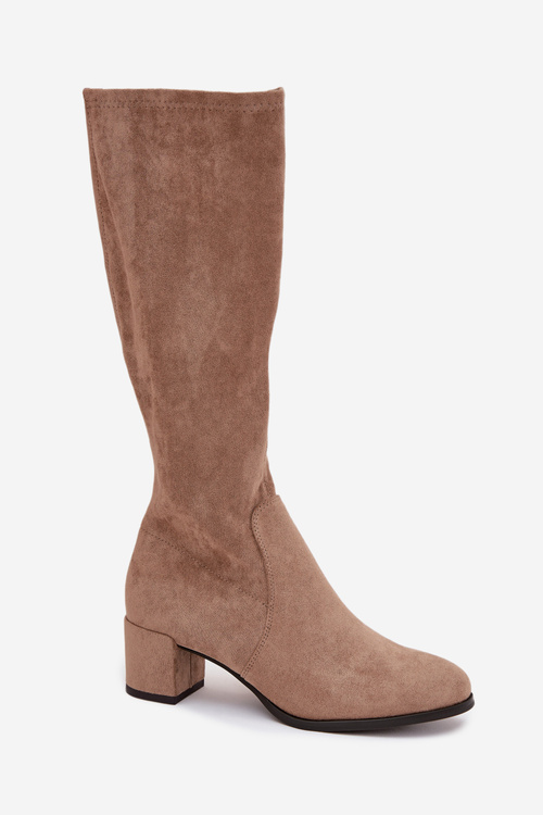 Classic eco suede boots Sergio Leone KZ205 beige