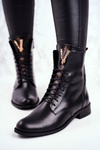 Women’s Leather Boots Black Nicole 2593