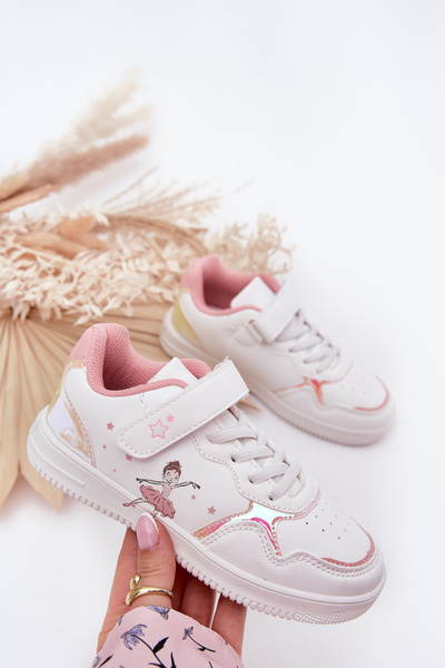 Buty Sportowe Dziecięce Balerina Białe Ulinasse