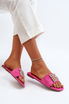 Women's Flat Sandals with Ornament Fuchsia Inaile