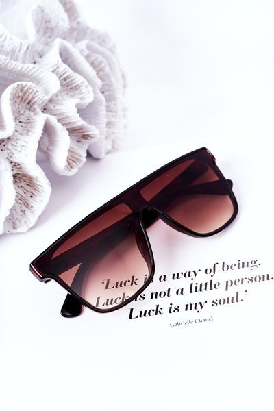 Shield Sunglasses VINCENT Dark Brown  Ombre