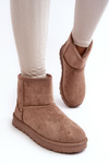 Women's Suede Snow Boots Padded Beige Nanga