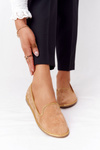 Damskie Zamszowe Mokasyny Lu Boo Camel