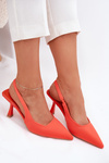 Women's Stiletto Sandals Orange Lunira
