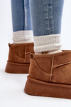 Women's Snow Boots On Thick Sole Camel Caliksa