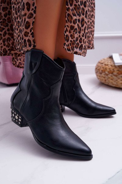 Women's Cowboy Boots Black Cliff