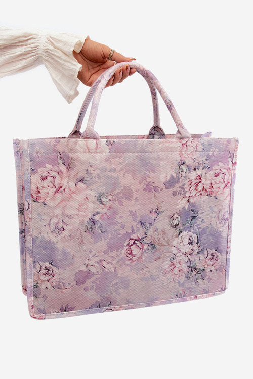 Large Bag with Purple Flowers Mooch