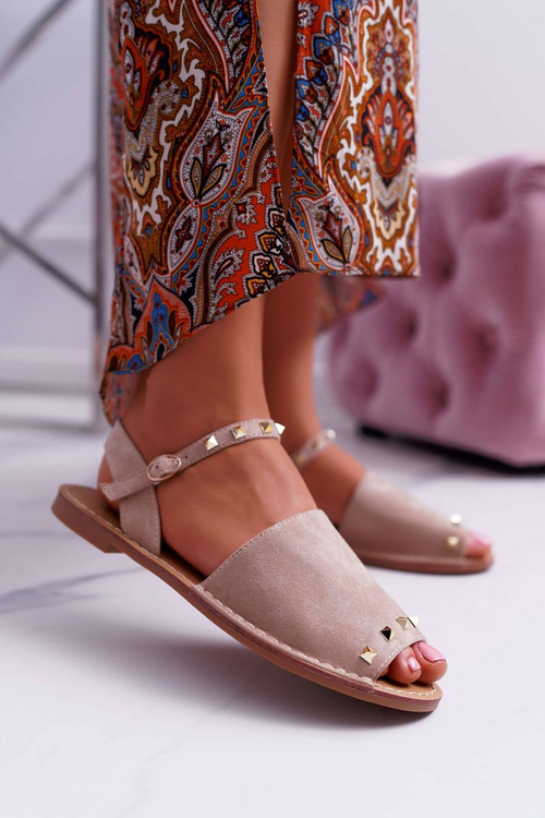 Women's Lu Boo Suede Sandals Beige Silena