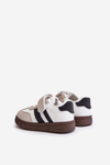 Dziecięce Sneakersy Zapinane Na Rzep Białe Tromella 