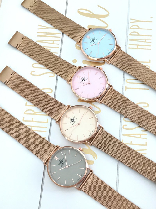 Women's Watch Michael John Florence Beige Dial 40mm