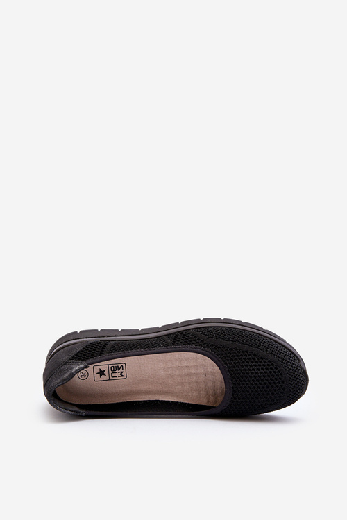 Platform Ballet Flats and Wedges Black Aviaba