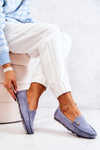 Women's Suede Loafers Blue Madelyn