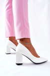 Pumps Leather On A Stiletto White Cherith